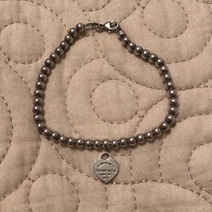 Tiffany & Co. Mini Heart Tag Bead Bracelet